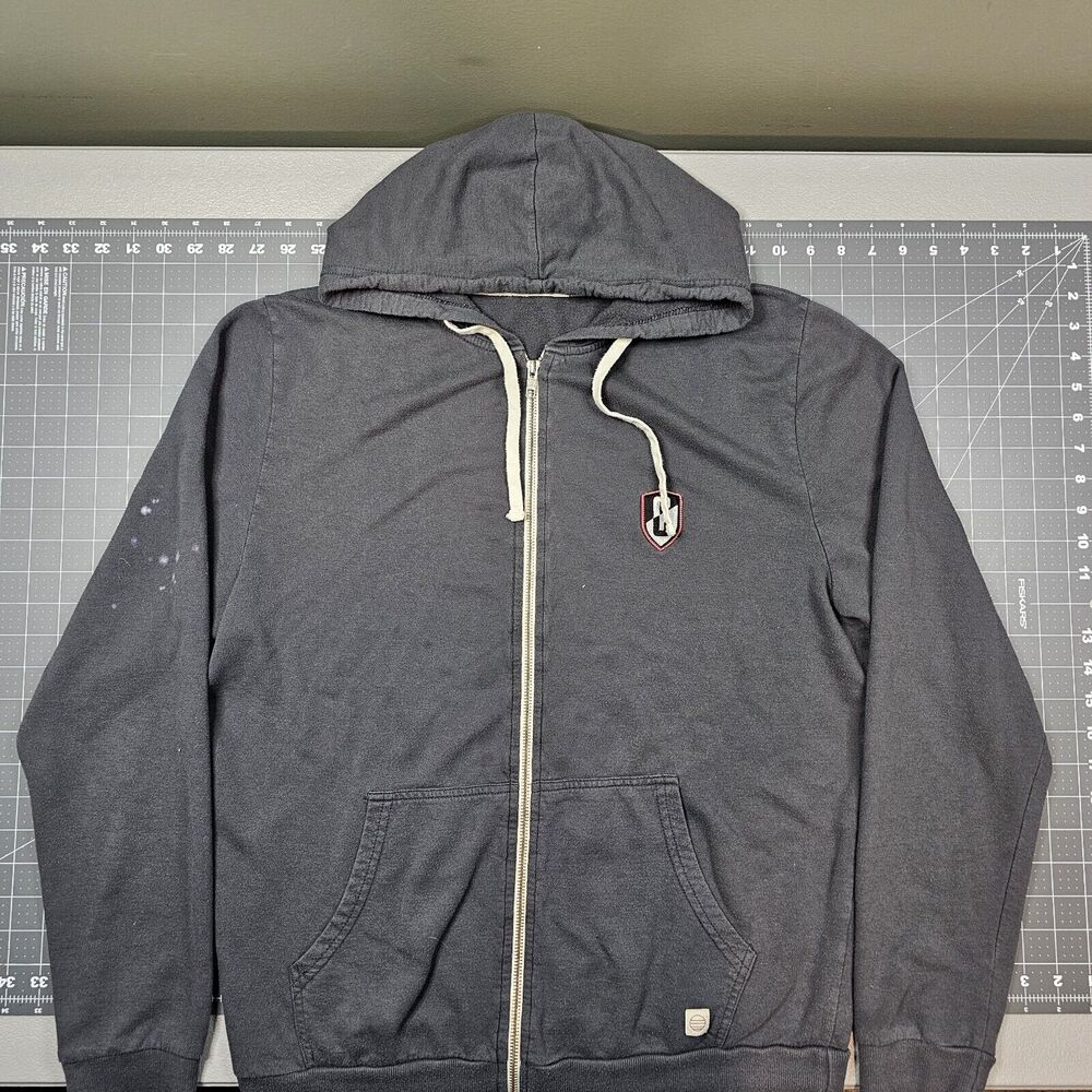 Marine Layer Hoodie Mens Medium Gray City Camper Sweatshirt Full Zip Athleisure